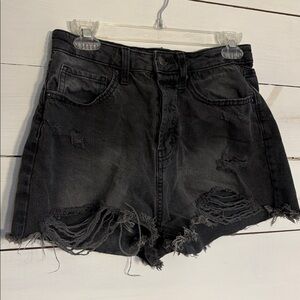 Wild Fable Black Distressed Jean Shorts